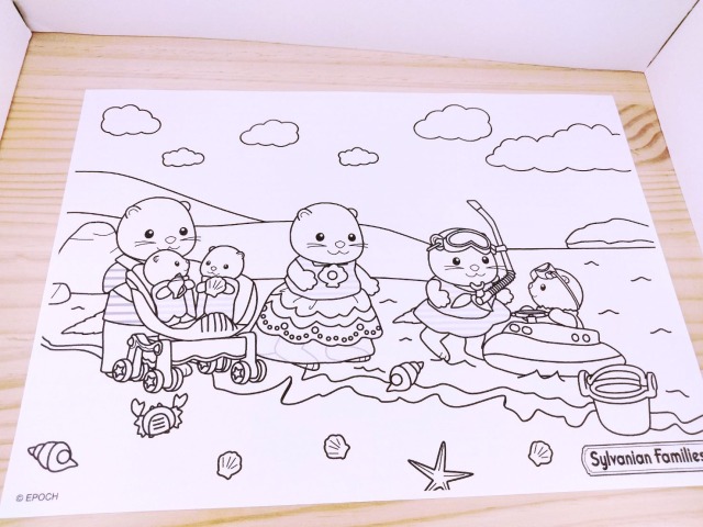 シルバニアファミリーぬりえ