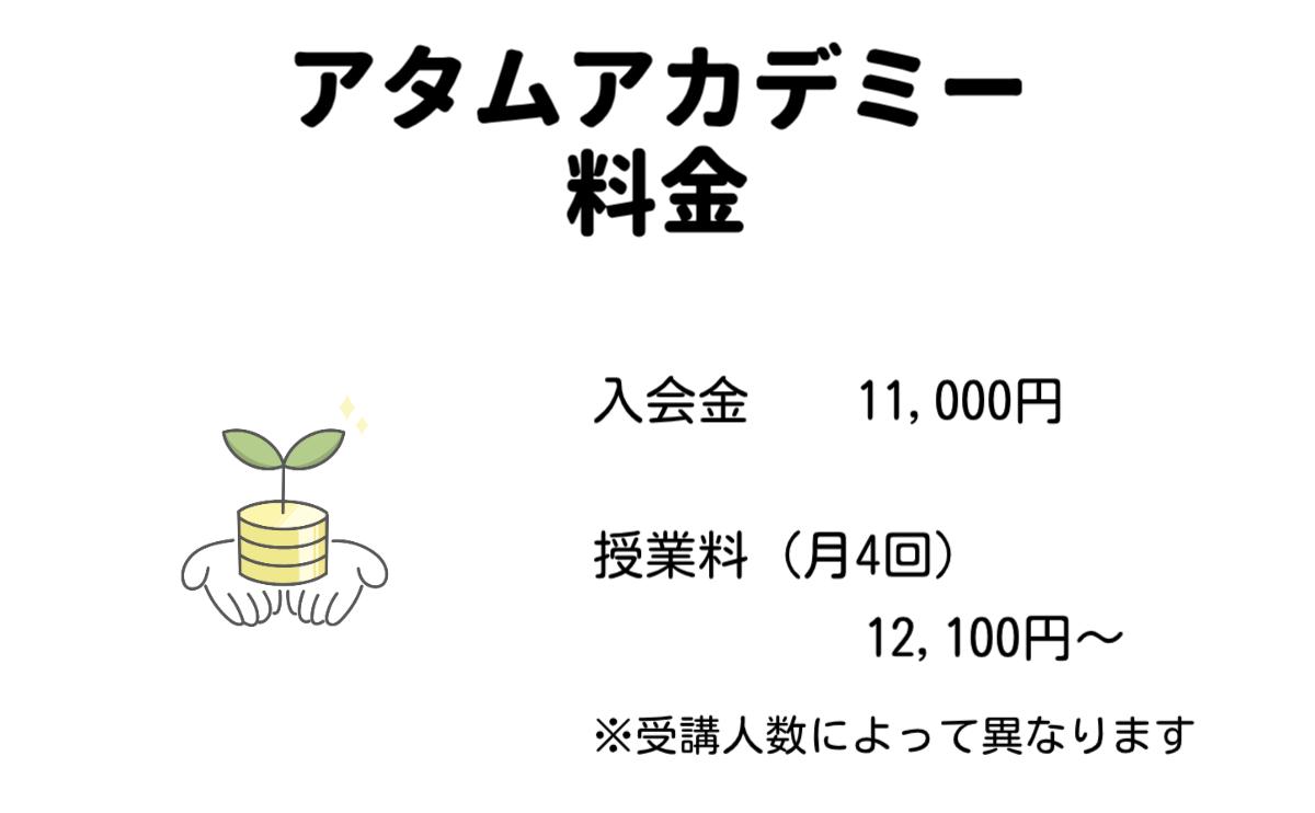 アタムアカデミー料金