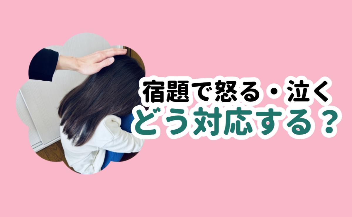 宿題で怒る・泣くどう対応する？